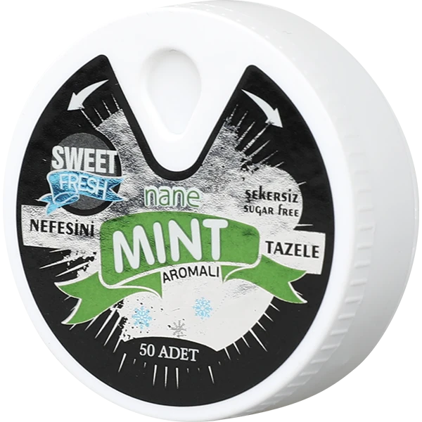 Nane & Mentol Aromalı Şekersiz Tablet Şekerleme küçük görsel