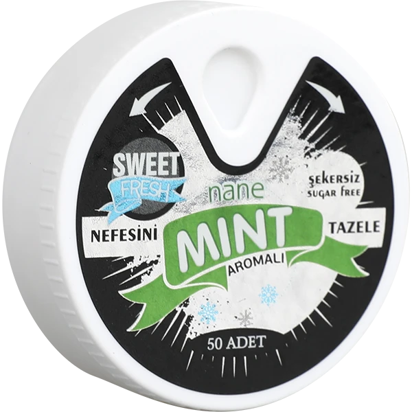 Nane & Mentol Aromalı Şekersiz Tablet Şekerleme küçük görsel