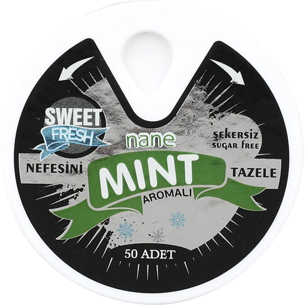 Nane & Mentol Aromalı Şekersiz Tablet Şekerleme küçük görsel