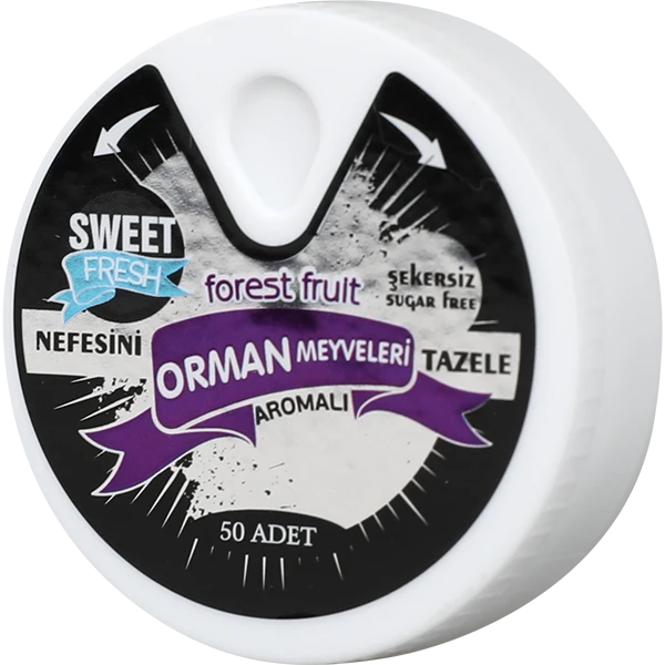 Orman Meyve Aromalı Şekersiz Tablet Şekerleme küçük görsel